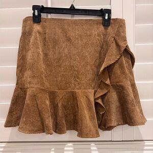 Love Riche Corduroy Asymmetrical Skirt Size L